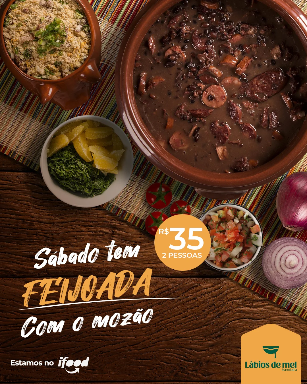 Identidade Lábios de Mel | Sistema de marca, fotografia e conteúdo gastronômico · peça 6