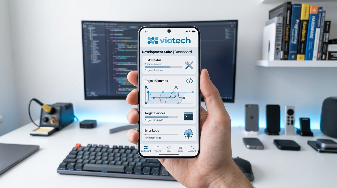 Identidade Viotech | Branding e sistema visual · peça 6