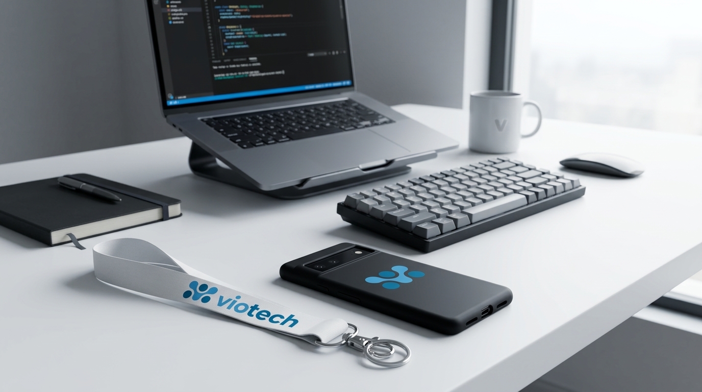 Identidade Viotech | Branding e sistema visual · peça 7