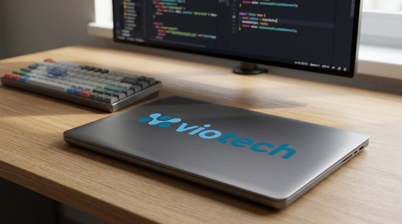 Identidade Viotech | Branding e sistema visual · peça 8